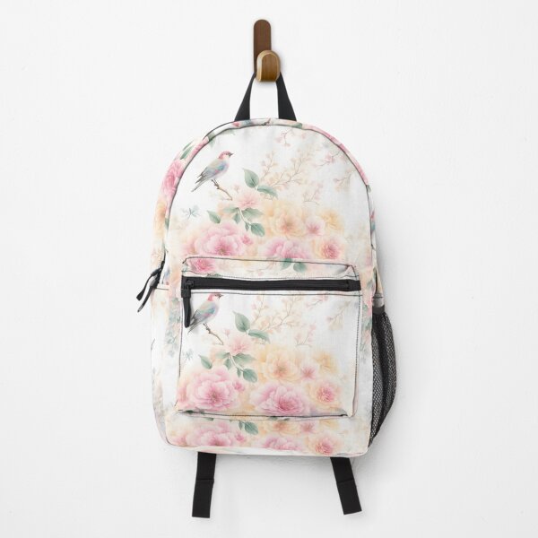 Item preview, Watercolor Vibrant Wild Bird And Peony Flowers designed and sold by Victoria Riabov.