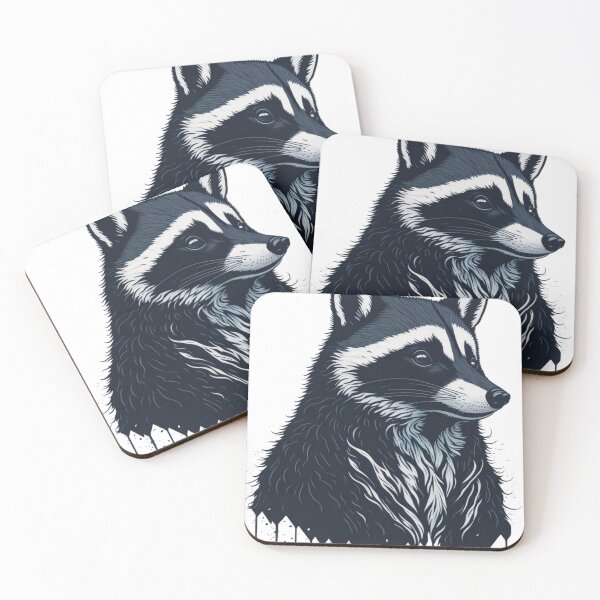 Item preview, Artistic Raccoon Vector: Instant Artwork designed and sold by El Rincón Gatuno .