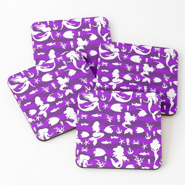 Item preview, Purple Striped Mermaid Pattern designed and sold by ArtMeetsPizza.
