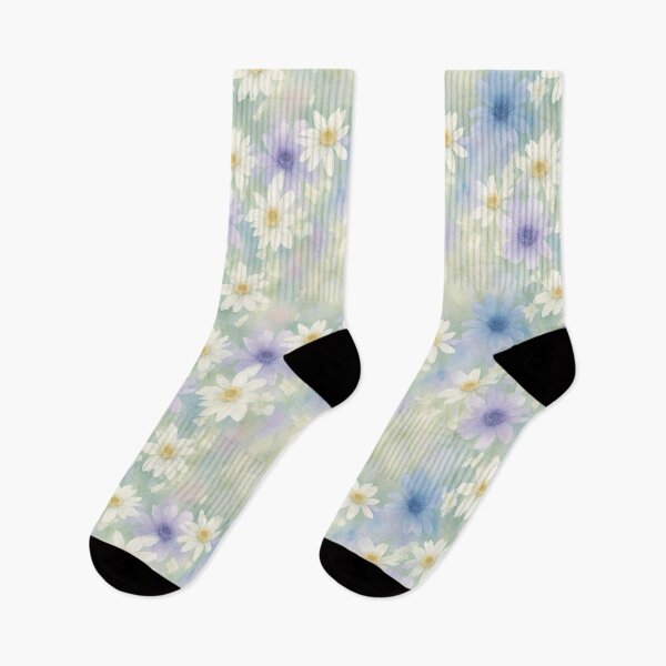Item preview, Watercolor  Big White  And Violet Daisy  designed and sold by Victoria Riabov.