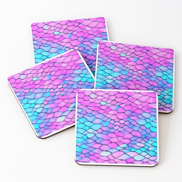 Item preview, Pink Purple Mermaid Scales Pattern designed and sold by ArtMeetsPizza.