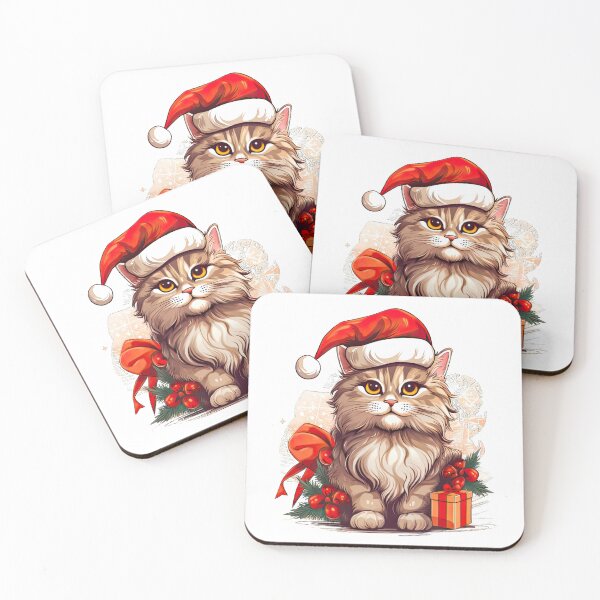 Item preview, Santa Cat designed and sold by Pixel  Playground.