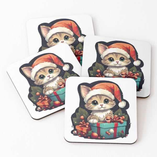 Item preview, Santa Cat designed and sold by Pixel  Playground.