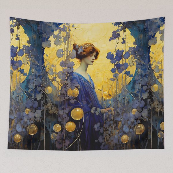 Item preview, Starlight Night, Alphonse Mucha style, Belle Époque designed and sold by CatCoconut-Art.
