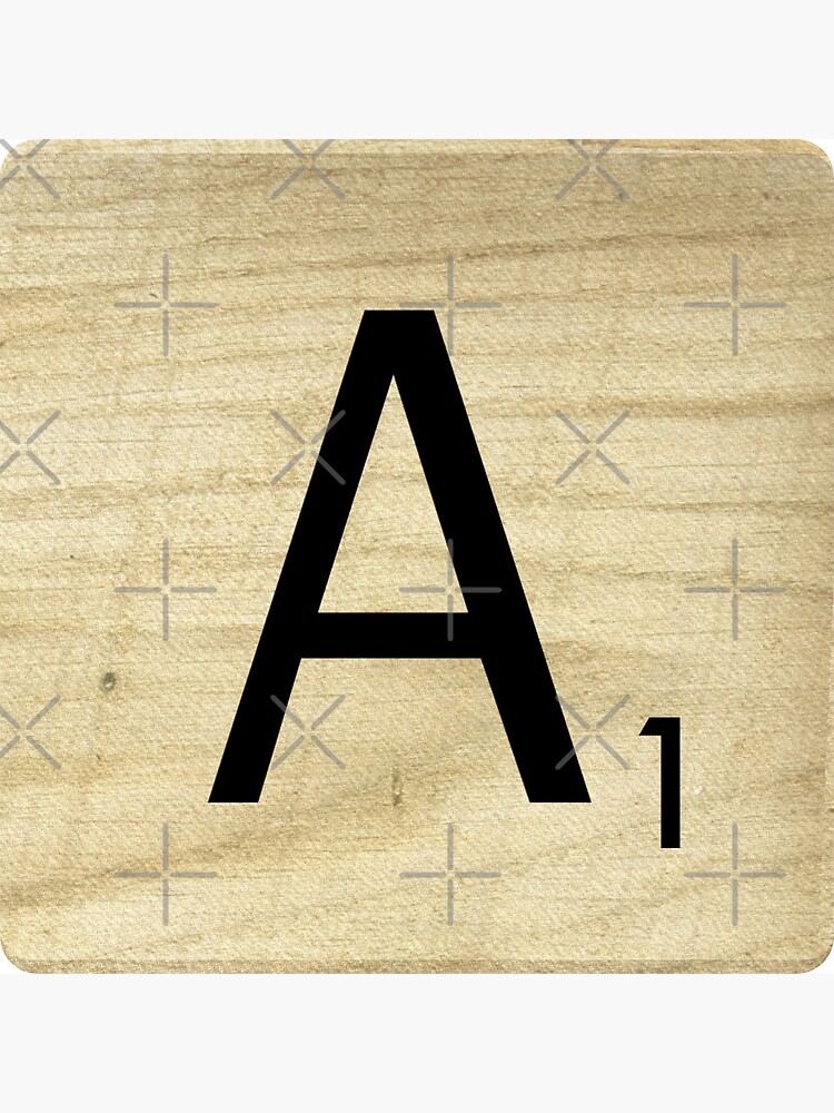 Scrabble tile letter A Photographic Print for Sale by Square-Jane
