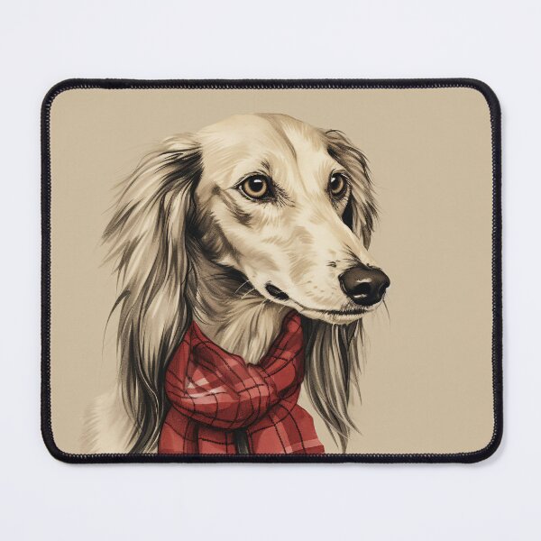 Item preview, Saluki Christmas Plaid Watercolor designed and sold by rafaeltto.