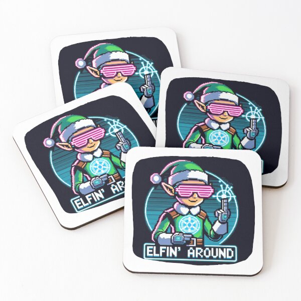 Item preview, Cyberpunk Elf Christmas Elfin' Around Humor designed and sold by PixelPunkster.