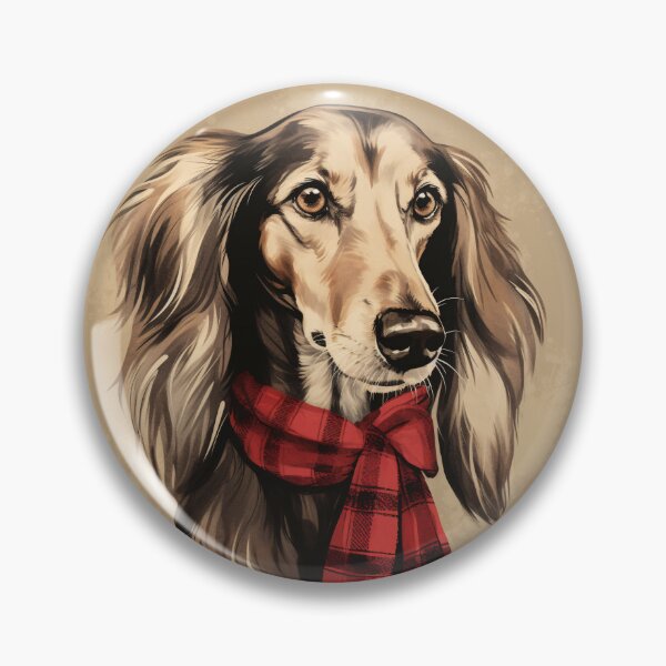 Item preview, Saluki Christmas Plaid Watercolor designed and sold by rafaeltto.