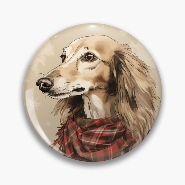 Item preview, Saluki Christmas Plaid Watercolor designed and sold by rafaeltto.