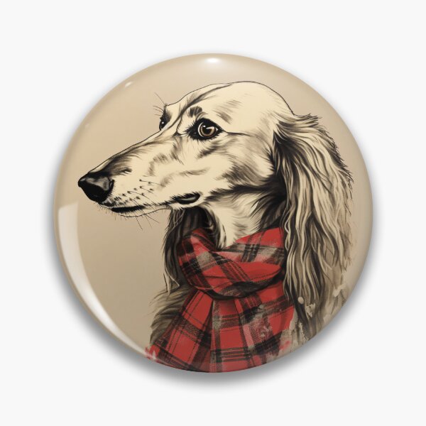 Item preview, Saluki Christmas Plaid Watercolor designed and sold by rafaeltto.