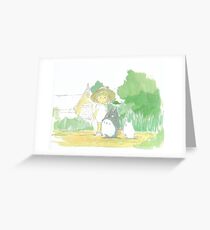 Hayao Miyazaki art Greeting Card