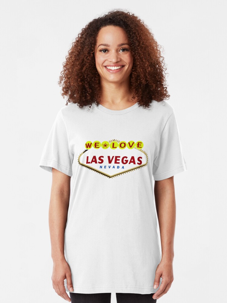 Alternate view of We Love Las Vegas Slim Fit T-Shirt