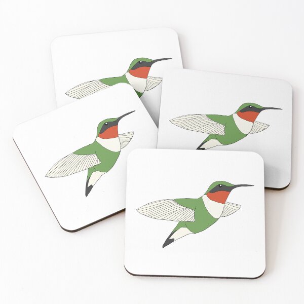 Item preview, Ruby-Throated Hummingbird designed and sold by dots6789.