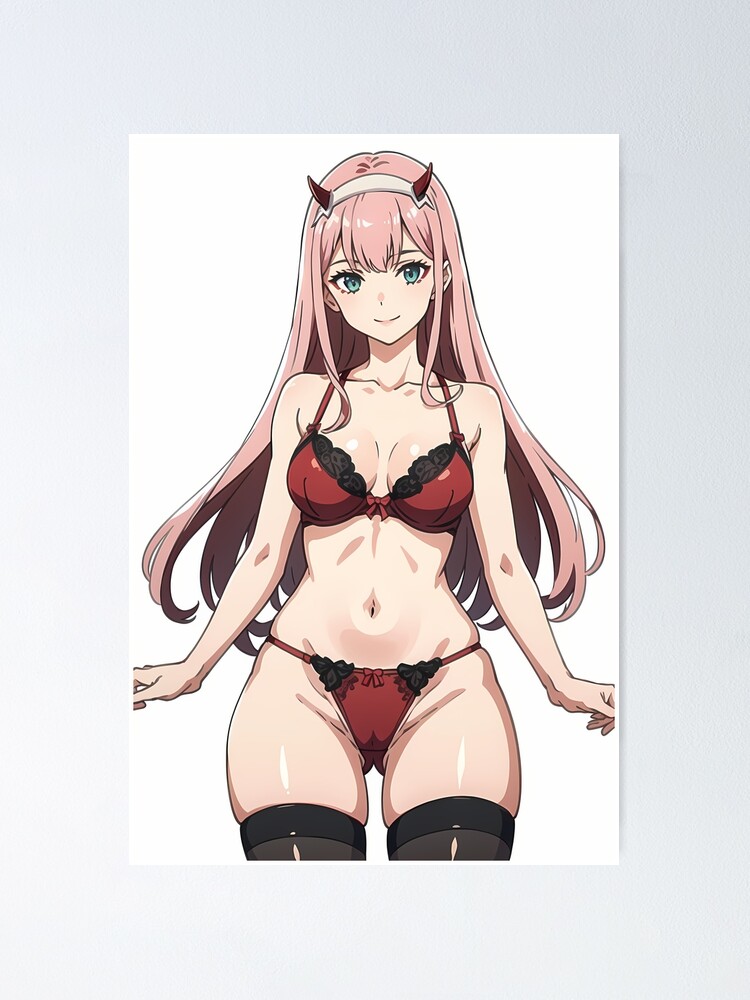 Red Zero Two Lingerie Sexy Anime Girl