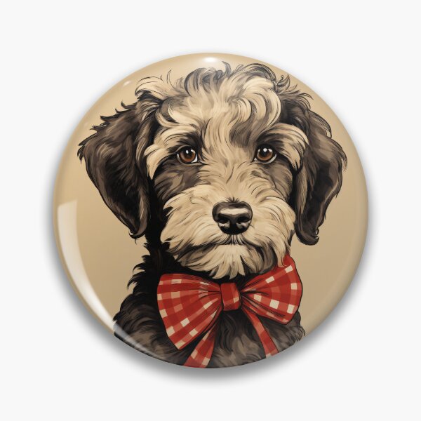 Item preview, Schnoodle Christmas Plaid Watercolor designed and sold by rafaeltto.