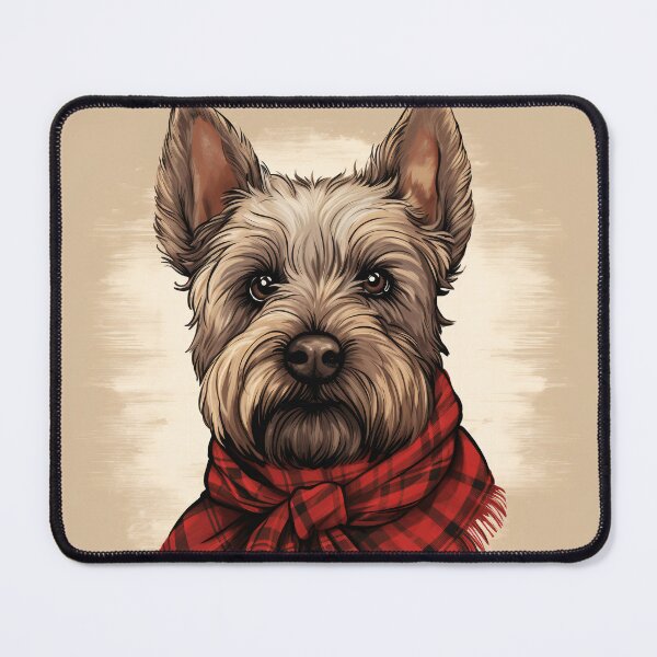 Artikelvorschau, Scottish Terrier Christmas Plaid Watercolor entworfen und verkauft von rafaeltto.