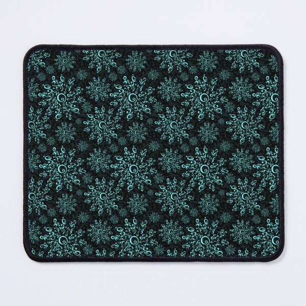 Item preview, Cyan Holiday Ornaments on Black 5748 designed and sold by Art in My Loft.