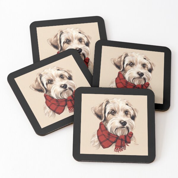 Item preview, Sealyham Terrier Christmas Plaid Watercolor designed and sold by rafaeltto.