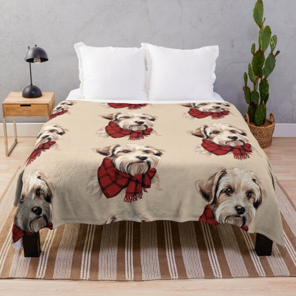 Item preview, Sealyham Terrier Christmas Plaid Watercolor designed and sold by rafaeltto.
