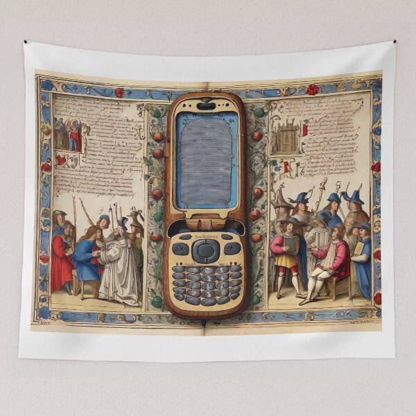 Item preview, Ancient Cellphone designed and sold by OnlyClassicArt.