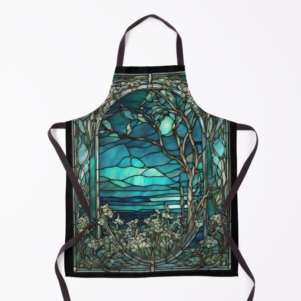 Item preview, Elegant Stained Glass Window - Marsh designed and sold by NouveauAge.