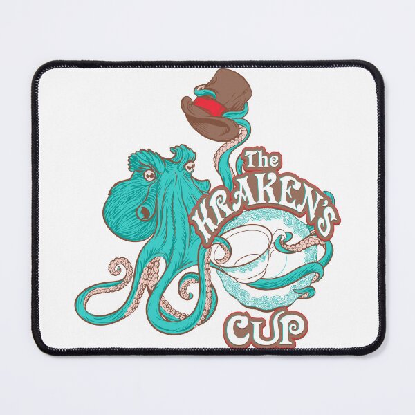 Item preview, The Kraken's Cup Logo designed and sold by The Kraken's Cup Tearoom.