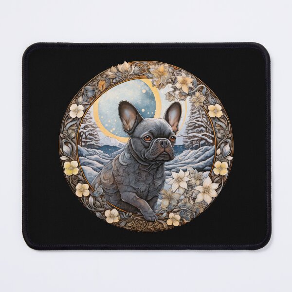 Item preview, Black French Bulldog Illustration designed and sold by DogLove.