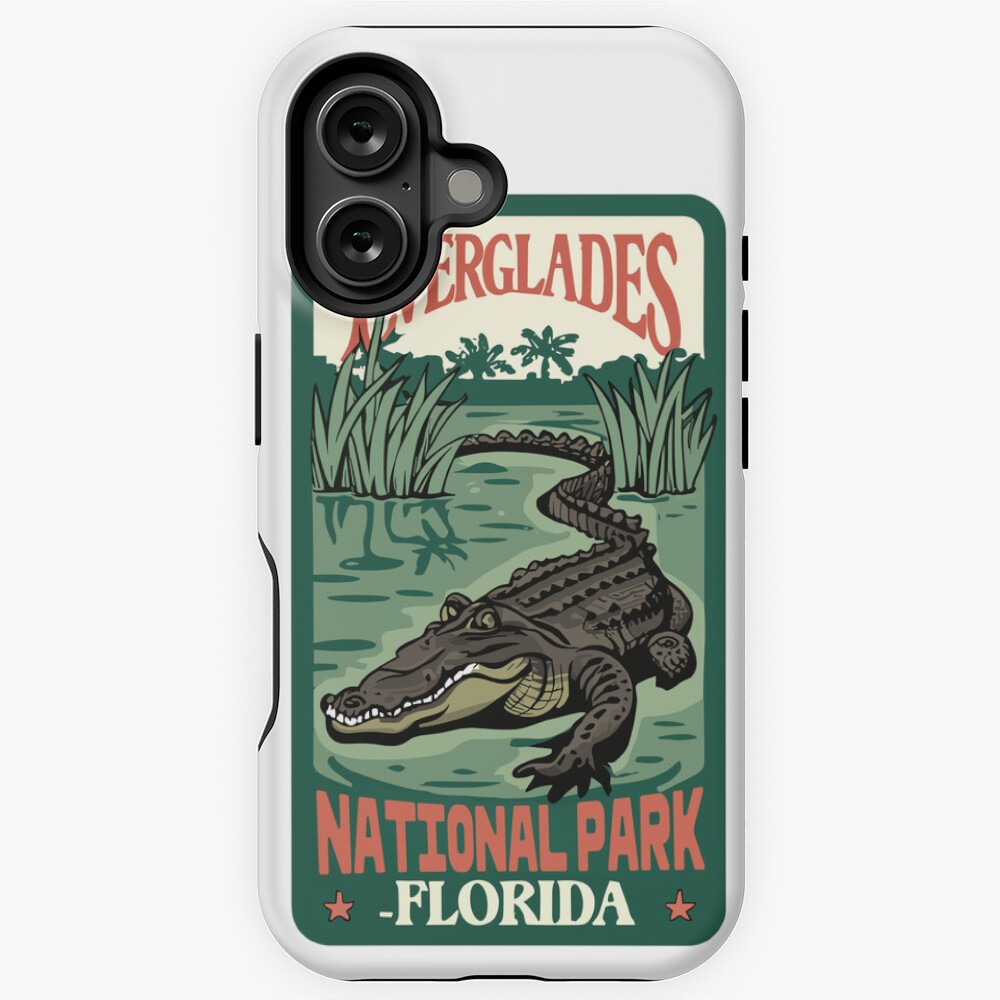 A Vintage Travel Art of the Everglades National Park - Florida - US  Sticker