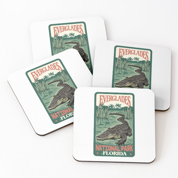 Item preview, A Vintage Travel Art of the Everglades National Park - Florida - US  designed and sold by GoodOldVintage.