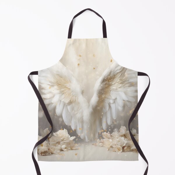 Item preview, Stunning angel wings with white roses designed and sold by dcrc.