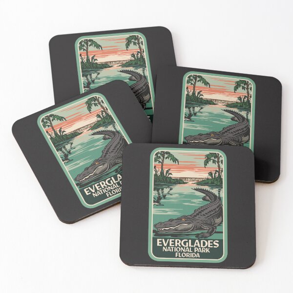 Item preview, A Vintage Travel Art of the Everglades National Park - Florida - US  designed and sold by GoodOldVintage.