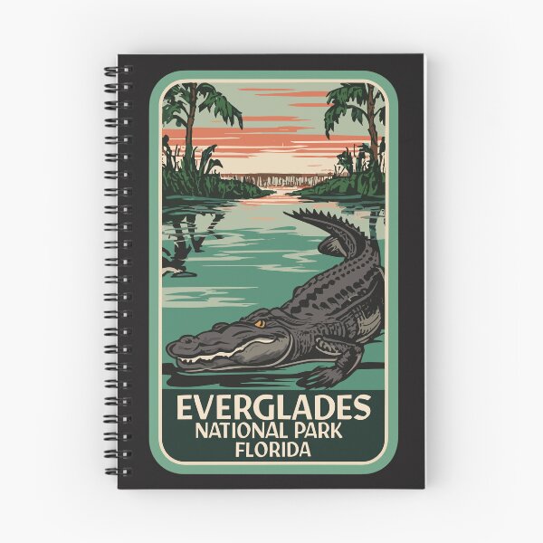 Item preview, A Vintage Travel Art of the Everglades National Park - Florida - US  designed and sold by GoodOldVintage.