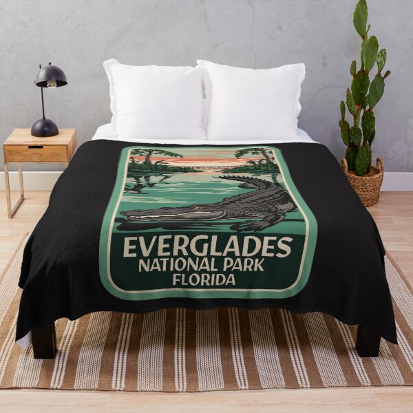 Item preview, A Vintage Travel Art of the Everglades National Park - Florida - US designed and sold by GoodOldVintage.