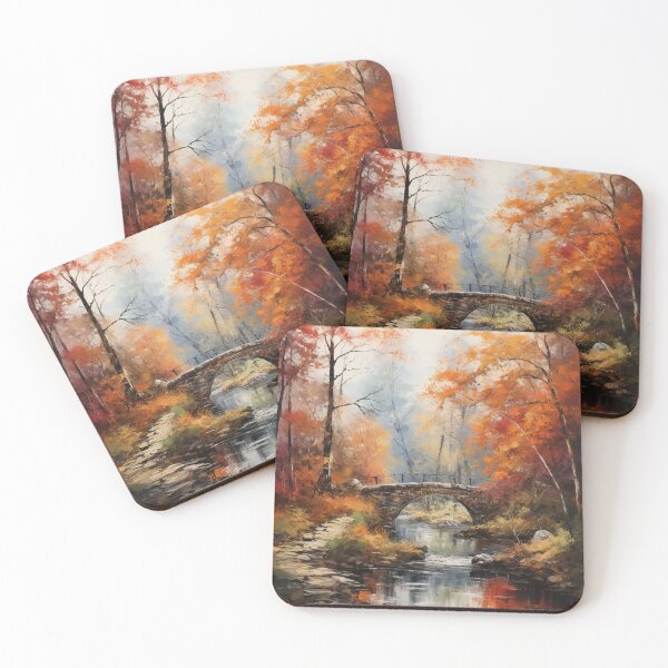 Item preview, Stone Bridge Fall Leaves designed and sold by Hartbecke.
