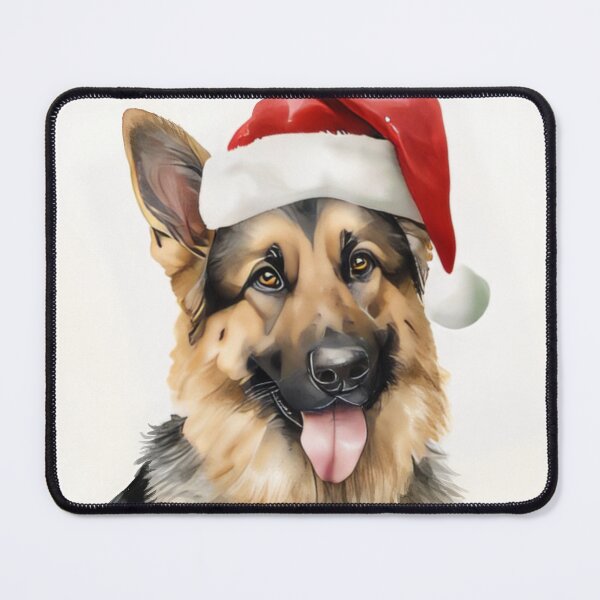 Item preview, christmas german shepherd holiday print designed and sold by dcrc.