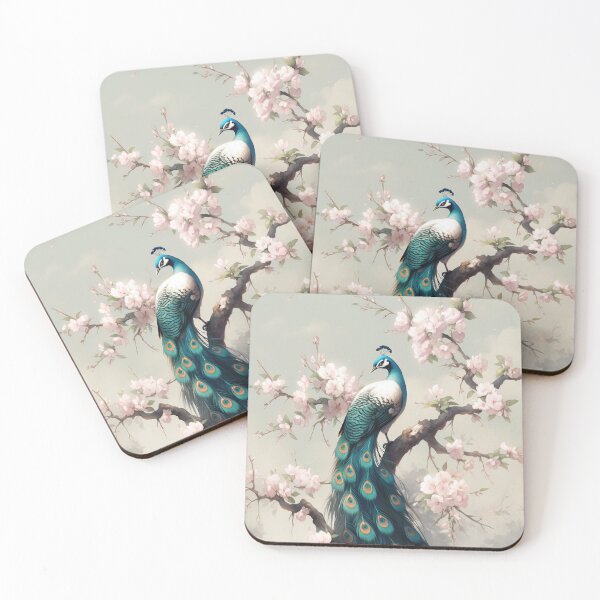 Item preview, Peacock on Sakura Tree designed and sold by Jordy Madueño.