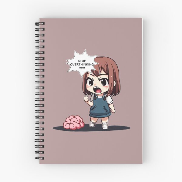 Item preview, chibi anime girl hates overthinking! designed and sold by Recota.