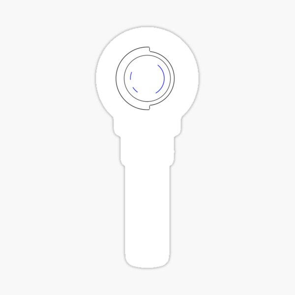 Vista previa del artículo con la obra «Arte lineal del Lightstick de ONEUS», diseñado y vendido por JesskeCreations.