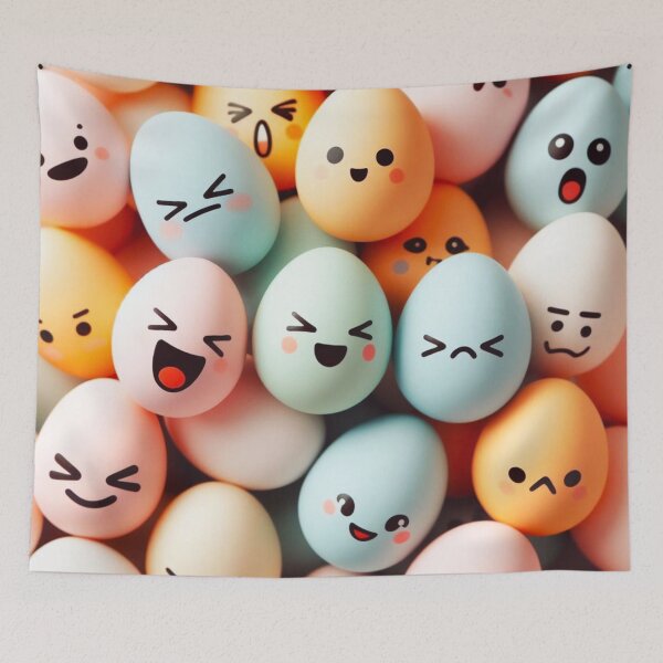 Item preview, Eggs with facial expressions. designed and sold by growing-mom.