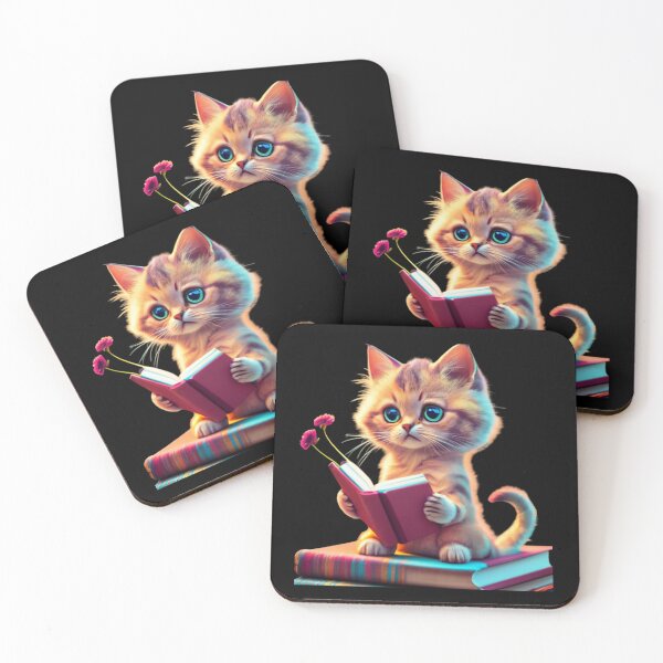 Item preview, Cat With Book Cute Cat Reading Book Funny Gifts For Cat Lovers Funny Gifts For Book Lovers  designed and sold by MatthewViews.