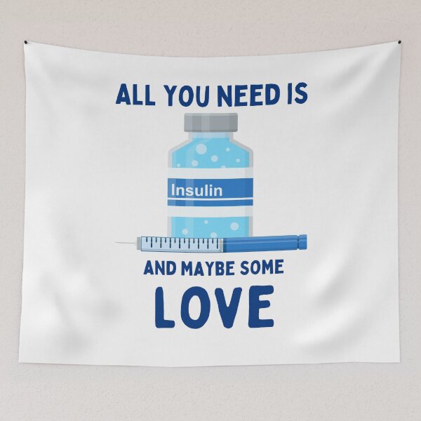 Item preview, All You Need is Insulin and Maybe Some Love designed and sold by SalxSal.