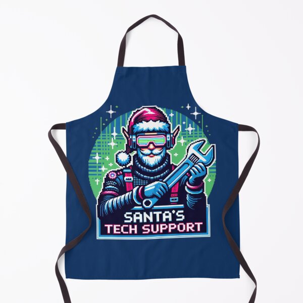 Item preview, Santa's Tech Support - Cyberpunk Santa with Neon Goggles designed and sold by PixelPunkster.