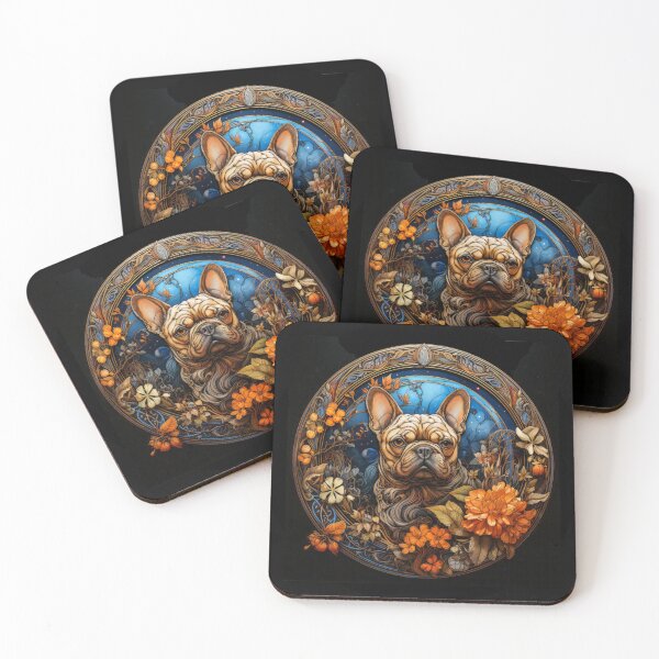 Item preview, Autumn French Bulldog Illustration designed and sold by DogLove.