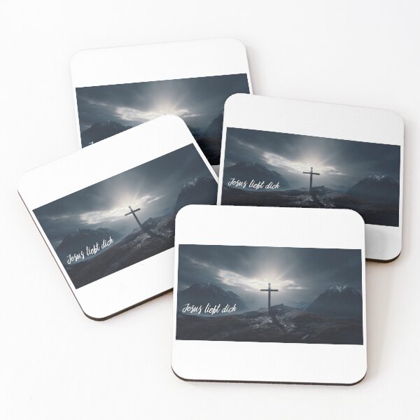 Item preview, Jesus loves you with mountains and sunbeams designed and sold by Seelenretter.