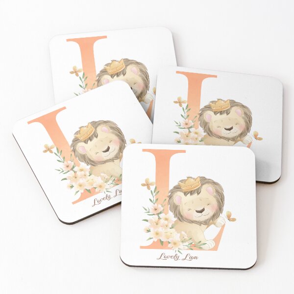 Item preview, Lovely lion character with crown, cute lion, lion with crown and flower designed and sold by GreyStanzione1.
