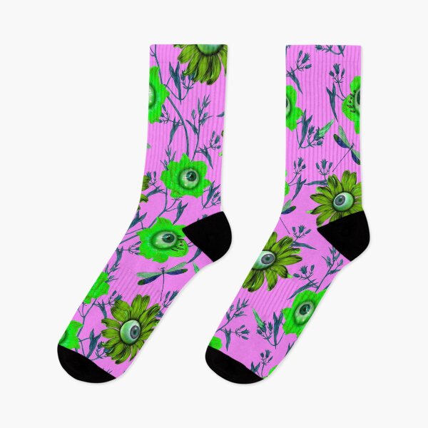 Item preview, Haunted flowers ,Haunted ,midnight garden ,Ghost ,dragonfly , black ,eyes ,flowers ,botanical ,autumn ,dark ,Halloween, spooky ,happy Halloween, scary ,forest designed and sold by letsgow8th.