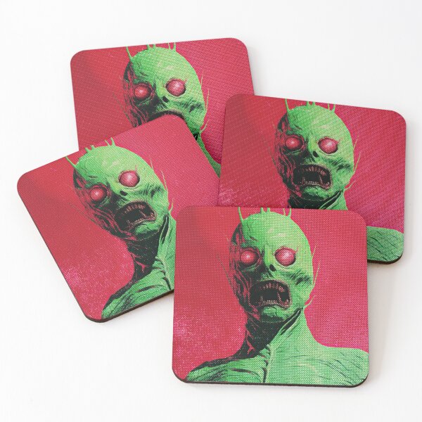 Item preview, Green creature with red eyes designed and sold by Santasombra.