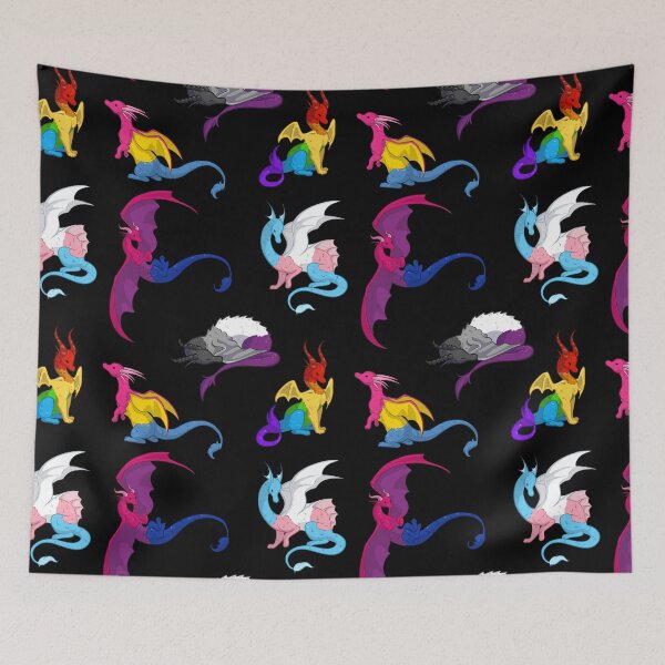 Item preview, Dragon Flag Pattern designed and sold by khalico.