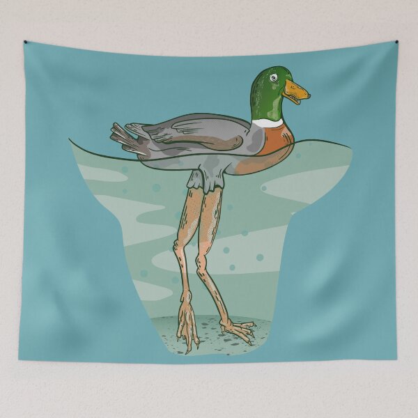 Item preview, Malard duck with long legs designed and sold by piedaydesigns.