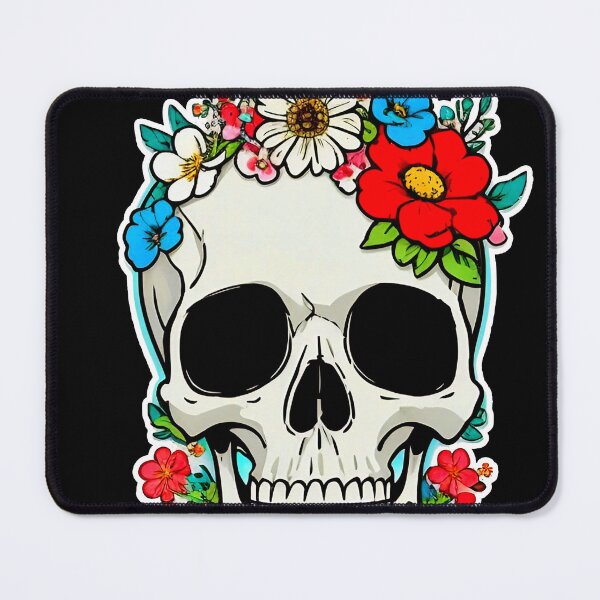 Item preview, skull flower cute designed and sold by Sympetrum.